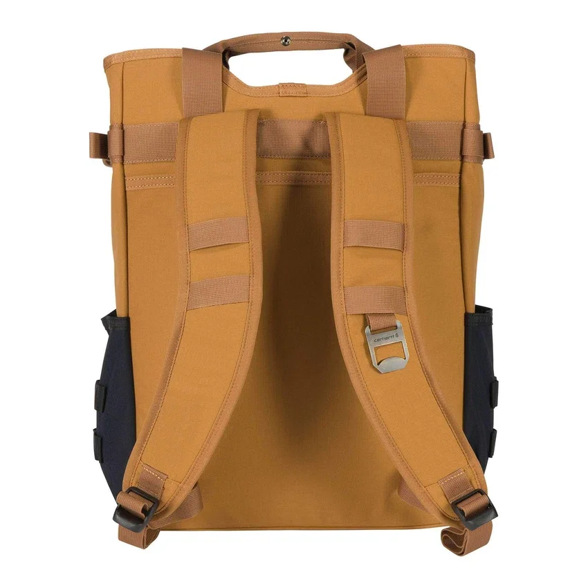 28L Nylon Cinch-Top Convertible Tote Backpack
