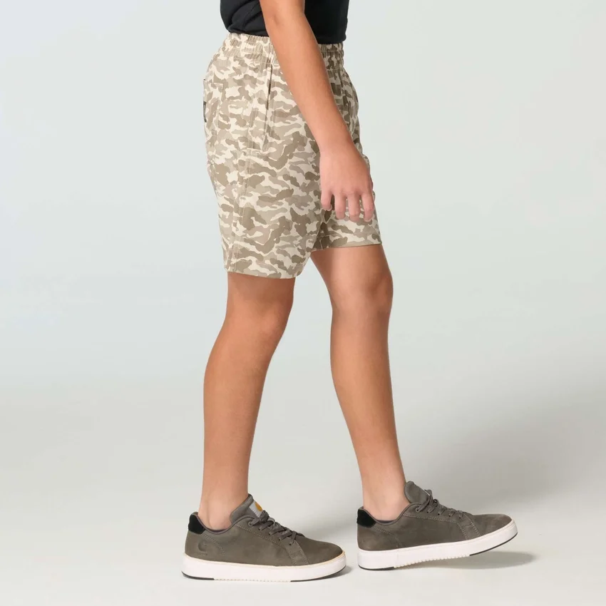 Boys' Elastic Waistband Rugged Flex™ Ripstop Camo Short (Child)