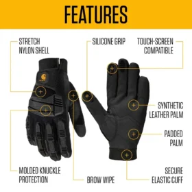 High Dexterity Protective Knuckle Guard Glove