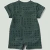 Kids' Short Sleeve French Terry Romper (Baby)