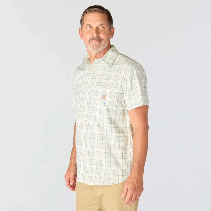 Men's Bozeman Relaxed Fit Short Sleeve Plaid Shirt