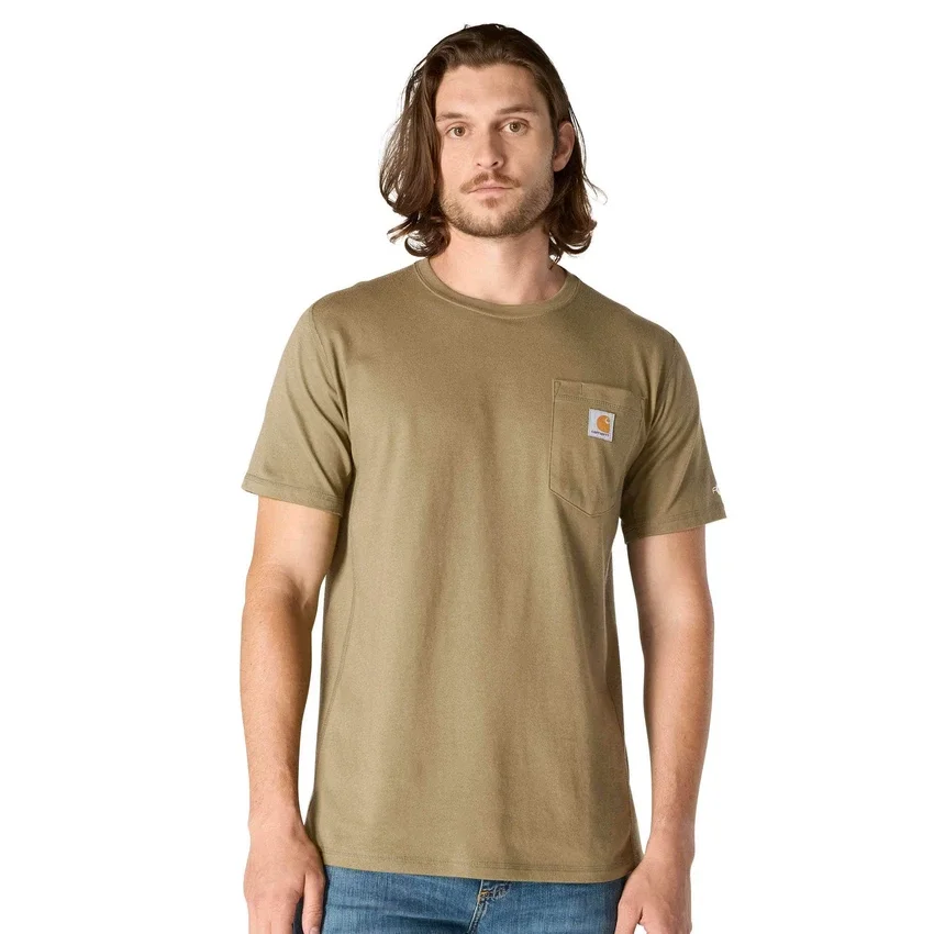 Men's Force Relaxed Fit Moisture Wicking Pocket T-Shirt