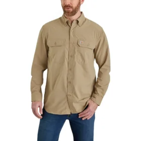 Men's Force Sun Defenderâ„¢ Chambray Relaxed Fit Long Sleeve Shirt - Sun Protection Shirts