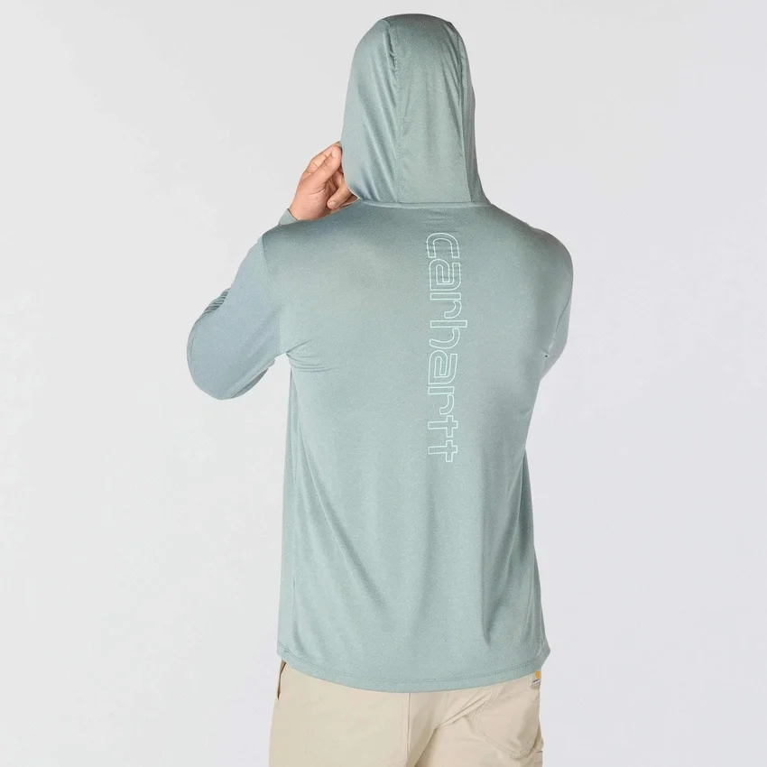 Men's Force Sun Defender Upf 50+ Lightweight Long Sleeve Moisture Wicking Hoodie - Sun Protection Hoodies