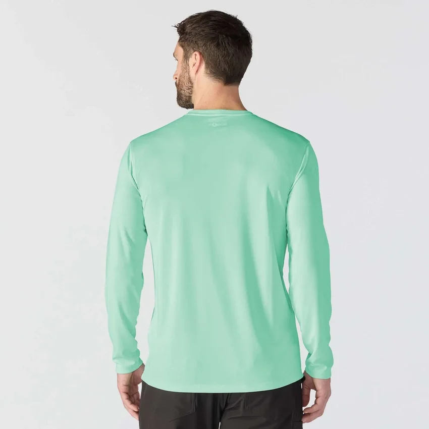 Men's Force Sun Defender Upf 50+ Lightweight Long Sleeve Moisture Wicking T-Shirt - Sun Protection Shirts