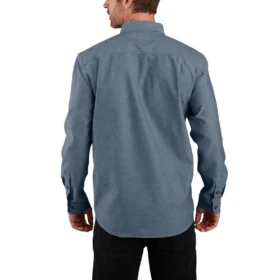 Men’s Fort Loose Fit Long Sleeve Chambray Shirt – Men’s Work Shirts