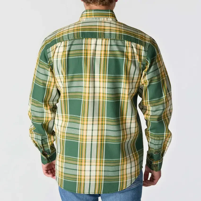 Men's Fr Loose Fit Long Sleeve Twill Plaid Shirt - Flame Resistant Shirts