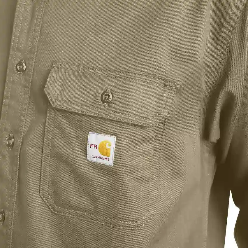 Men's Fr Loose Fit Twill Long Sleeve Shirt
