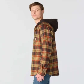 Men’s Hamilton Relaxed Fit Plaid Hooded Shirt Jac – Men’s Shirt Jackets