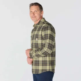 Rugged Flexâ„¢ Relaxed Fit Midweight Flannel Long-Sleeve Plaid Shirt