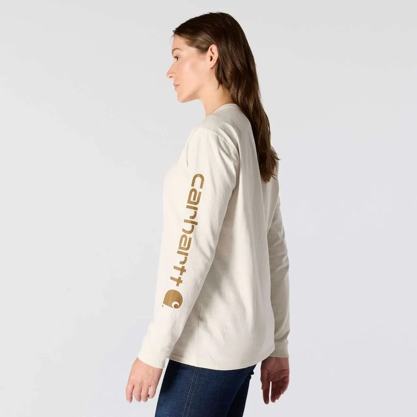 Women's Dearborn Loose Fit Heavyweight Long Sleeve Logo T-Shirt