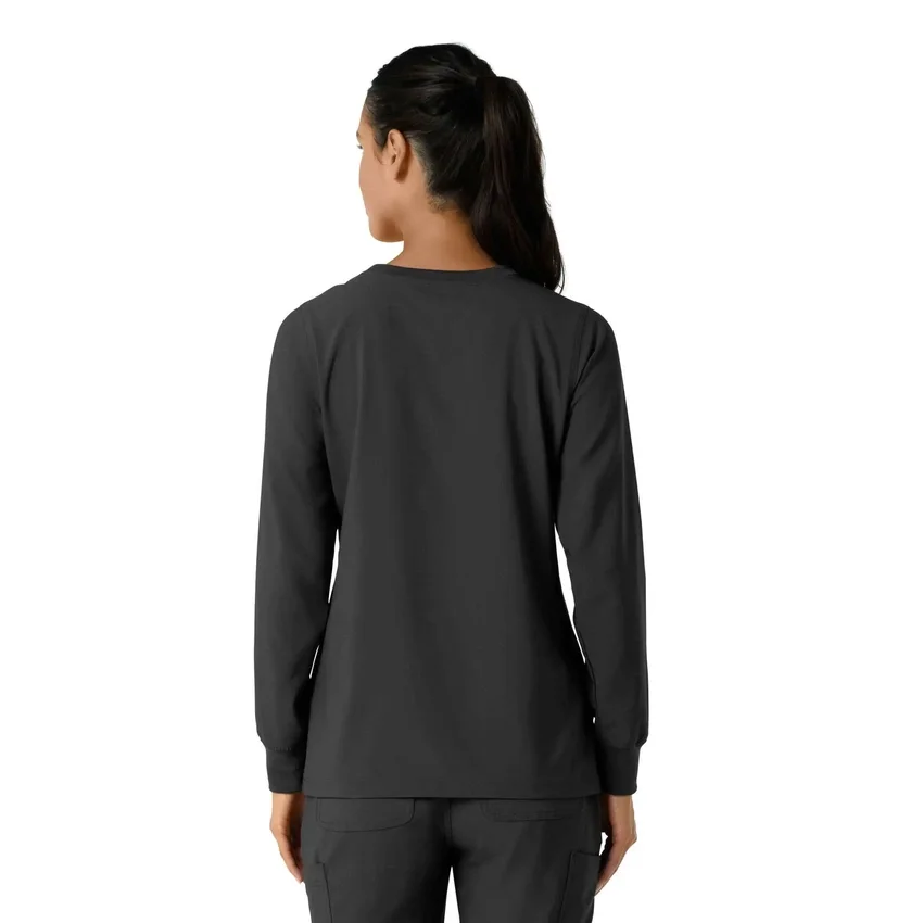 Women's Force Cross-Flex Crew Neck Long Sleeve Scrub Top