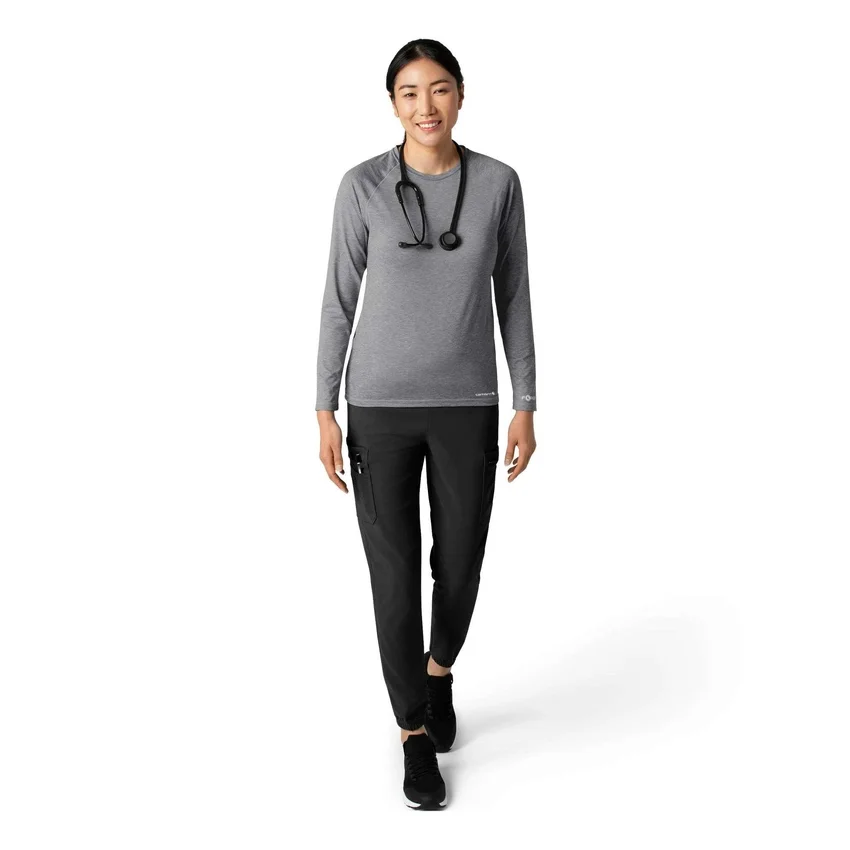 Women's Force Sub-Scrubs Heathered Performance Long Sleeve Tee