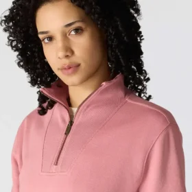 Women’s Lightweight Tencel Half-Zip Pullover Sweatshirt