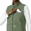 Women's Rugged Flex® Bonded Fleece Scrub Vest