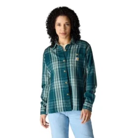 Women's Tencelâ„¢ Fiber Series Loose Fit Twill Plaid Shirt